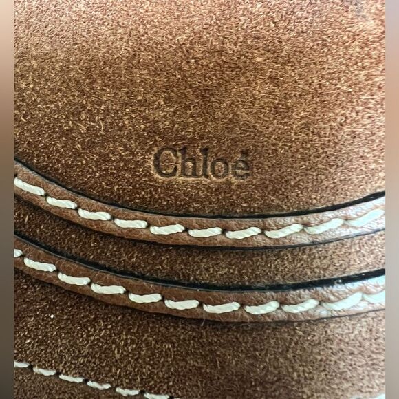 CHLOE Small Marcie Suede Saddle Bag Tan MSRP $1545 - Picture 5 of 8